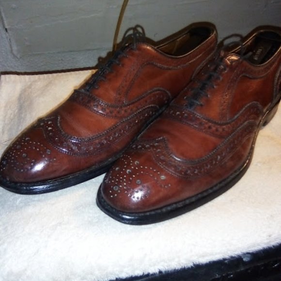 Allen Edmonds Dark Chili Men's Classic McAllister Wingtip Oxford sz 8.5 - Picture 8 of 15